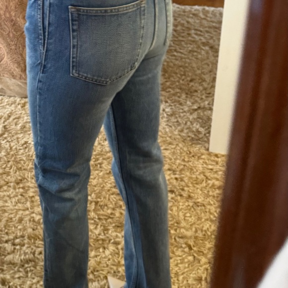 Saint Laurent Mid-Rise Faded Denim Bootcut Jeans - Picture 14 of 16